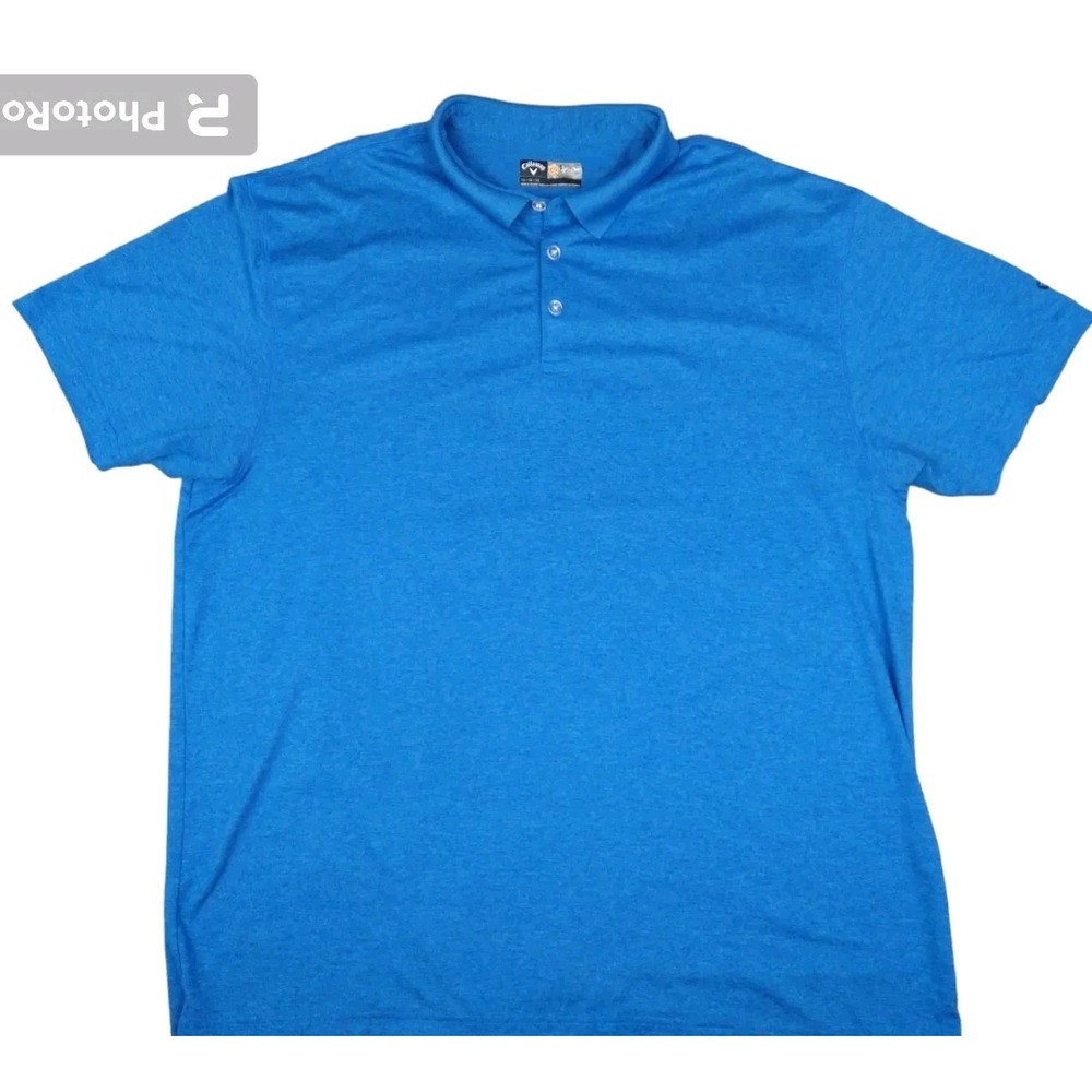 Callaway‎ Opti Dri Golf Polo Shirt Men's XL Performance Pullover Blue